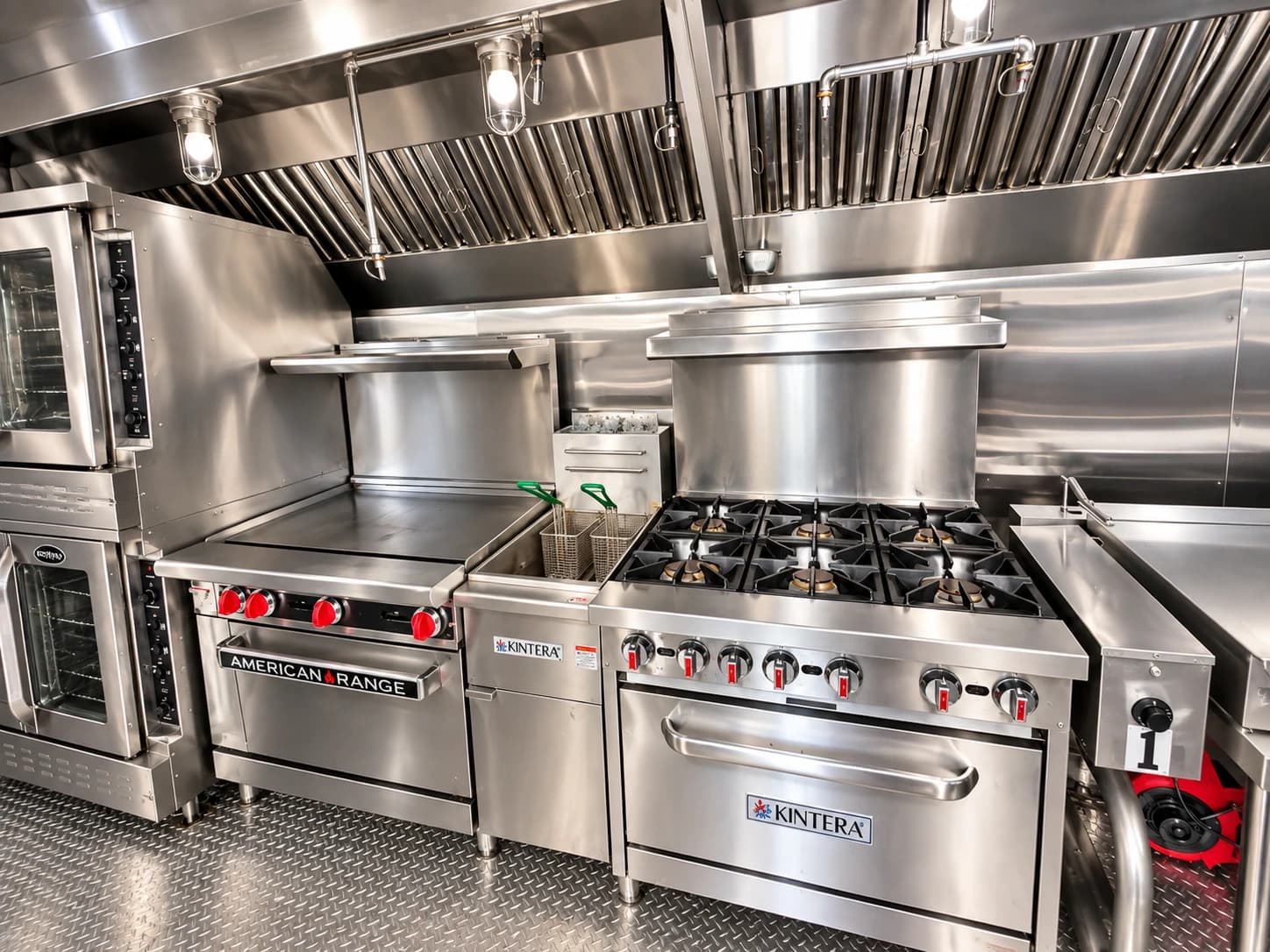 Full interior reference showing the kitchen working space and equipment